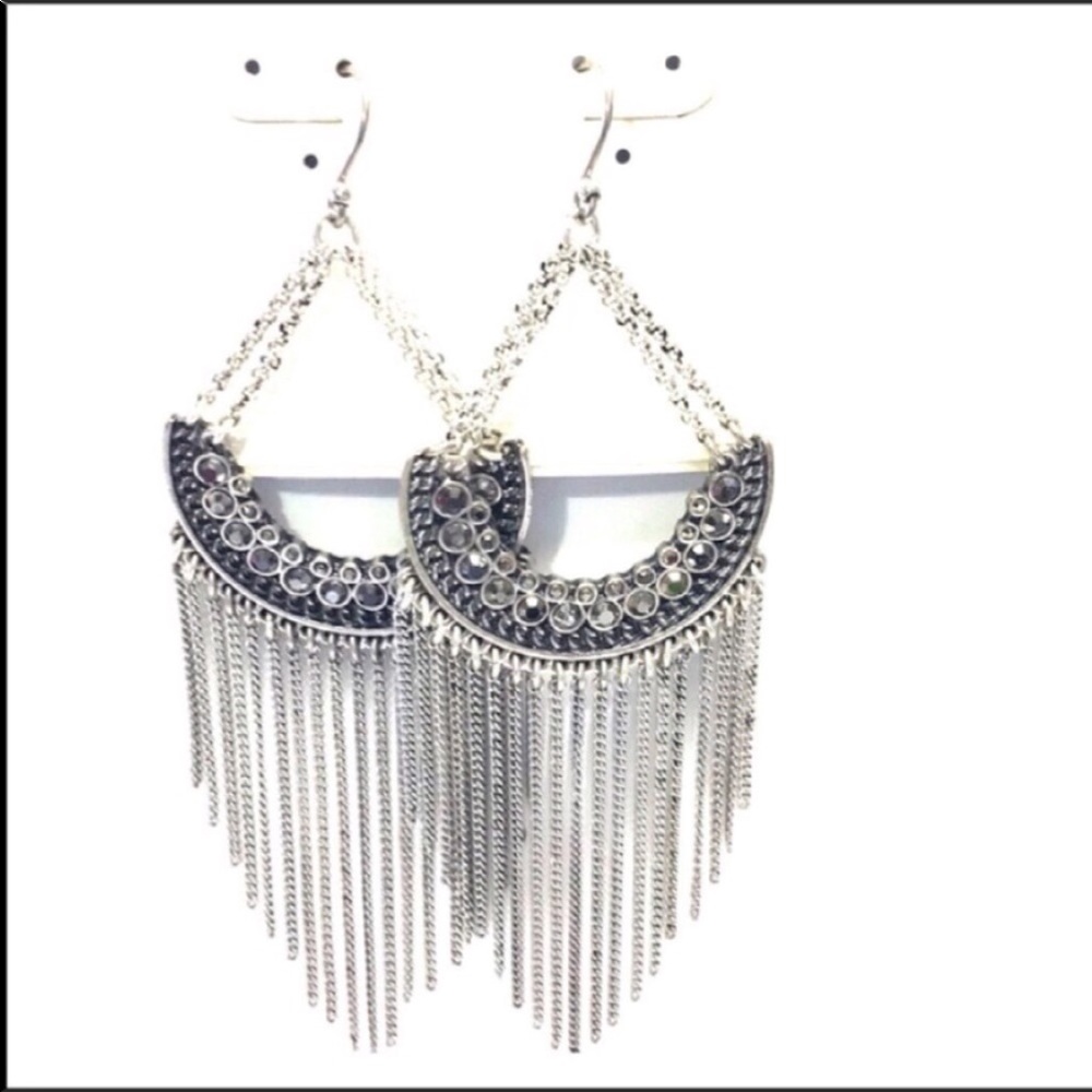 Lucky Brand Vintage Caravan Fringe Earrings